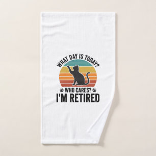T-Shirt Dessin Humoristique Chat Retraité Coucher 