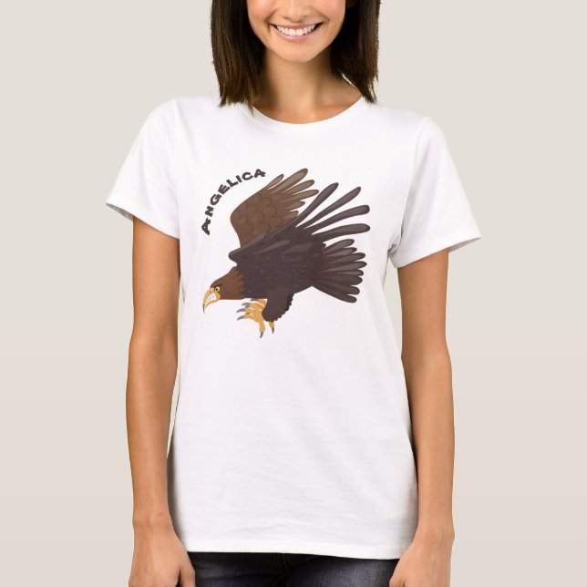 T-shirt dessin humoristique d'aigle royal (Devant)
