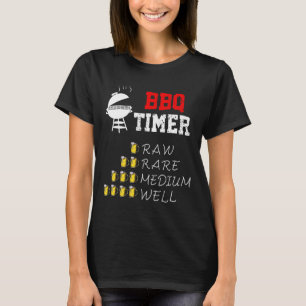 T-shirt Dessin humoristique de BBQ pour hommes femmes gril