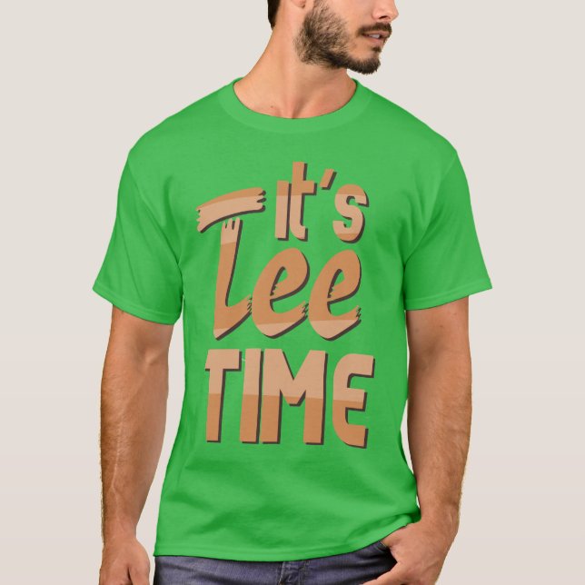 T-shirt Dessin "It's Tee time" Golf (Devant)