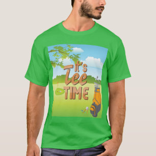 T-shirt Dessin "It's Tee time" sur le terrain de golf