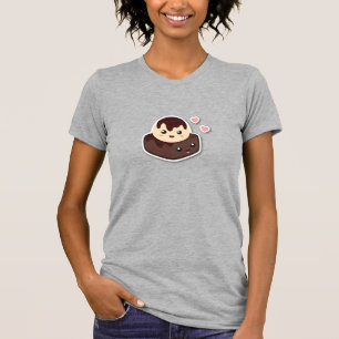 T-shirt Dessin kawaii de glace à la vanille et de brownie