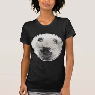 T-shirt Dessin Keeshond Chiot - Joli dessin original Chien