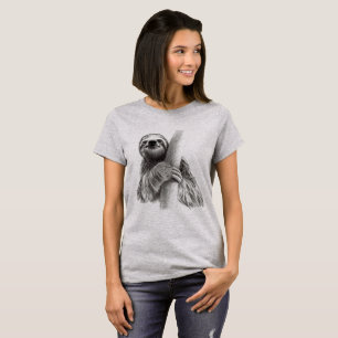 T-shirt Dessin mignon de paresse