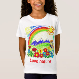 T-Shirt Dessin naturel coloré pour les amoureux de la natu