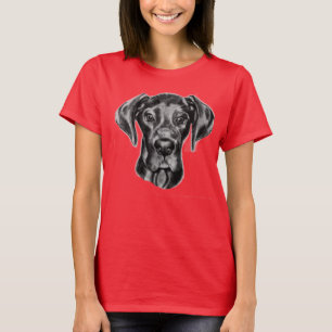 T-shirt Dessin original de great dane de Carol Zeock