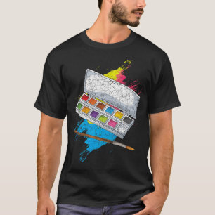 T-shirt Dessin Peinture Doodling Peinture Artiste Palette