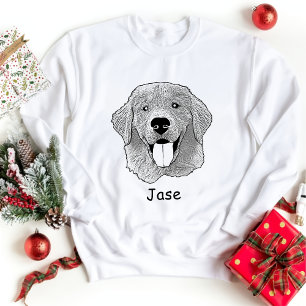 T-shirt Dessin personnalisé Golden Retriever Dog
