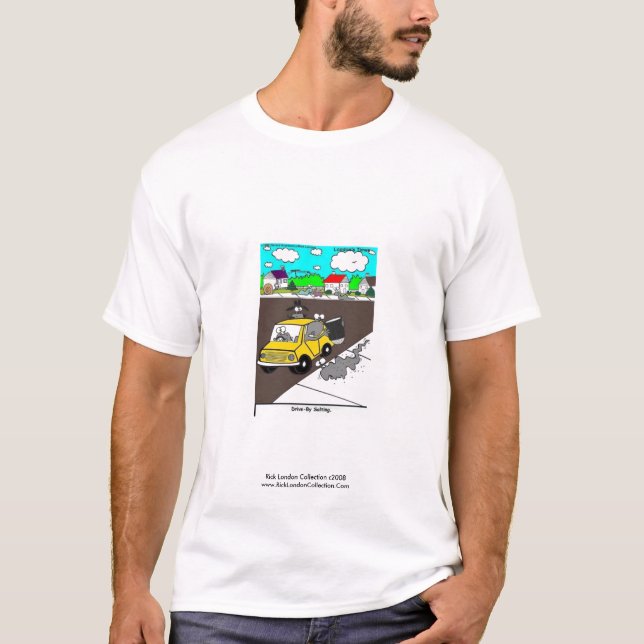 T-shirt Dessin pour hommes à la luge/à l'escargot Tee "Dri (Devant)