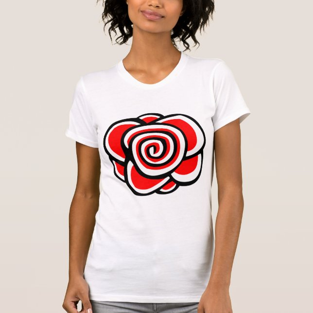 T-shirt Dessin rose (Devant)