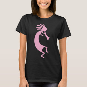 T-shirt Dessin simple de Kokopelli en rose