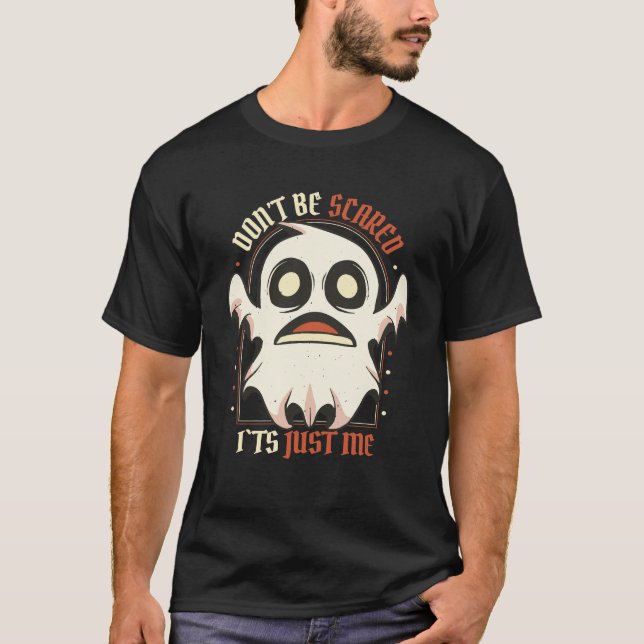 T-shirt Dessin sur le fantôme d'Halloween (Devant)