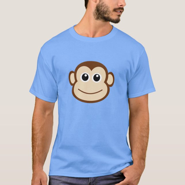 T-shirt Dessin sur le visage de singe (Devant)