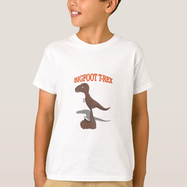 T-shirt Dessin T-Rex Bigfoot (Devant)