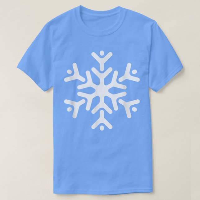 T-shirt Dessin tendance Noël Flocon de neige (Design devant)