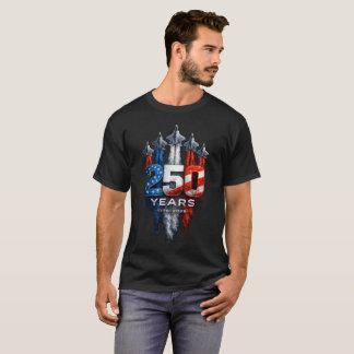 T-shirt Dessin USA 250 Ans Jets Fête Nationale du 4 Juille