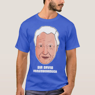 T-shirt dessin vectoriel sir david attenborough