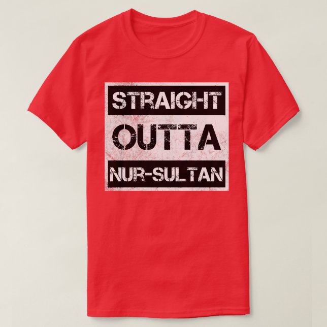 T-shirt Dessin Vintage de NurSultan Kazakhstan (Design devant)
