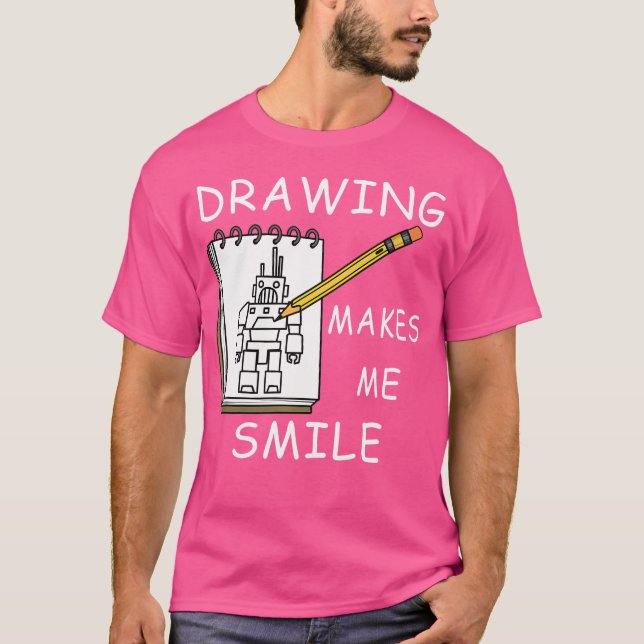 T-shirt Dessinateur de citation drôle de dessin (Devant)