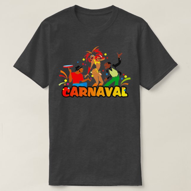 T-shirt Dessiner une Cidade carnaval brésilien graisse t (Design devant)