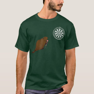 T-shirt Dessins à tambours Dartboard Darts Nutria Bullseye