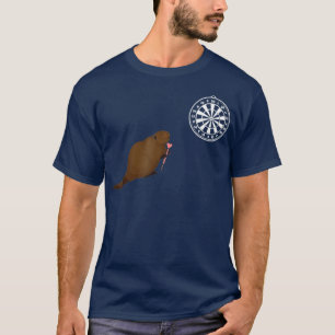 T-shirt Dessins à tambours Dartboard Darts Nutria Bullseye