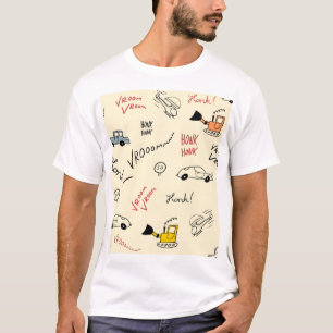 T-shirt Dessins de voiture sans couture : Feuille enfant