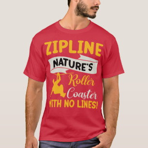 T-shirt dessous de verre à rouleaux de natures zipline san