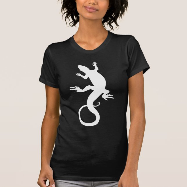 T-shirt Dessus à la mode de dames de reptile de chemise du (Devant)