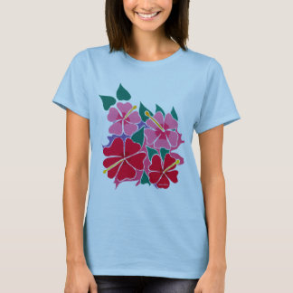 T-shirt Dessus d'art : Bébé - fleurs de ketmie de poupée