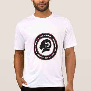T-shirt Dessus de compression de RAM/logo de garde, noir
