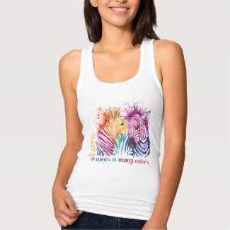 T-shirt RAINBOW ZEBRA LOVE