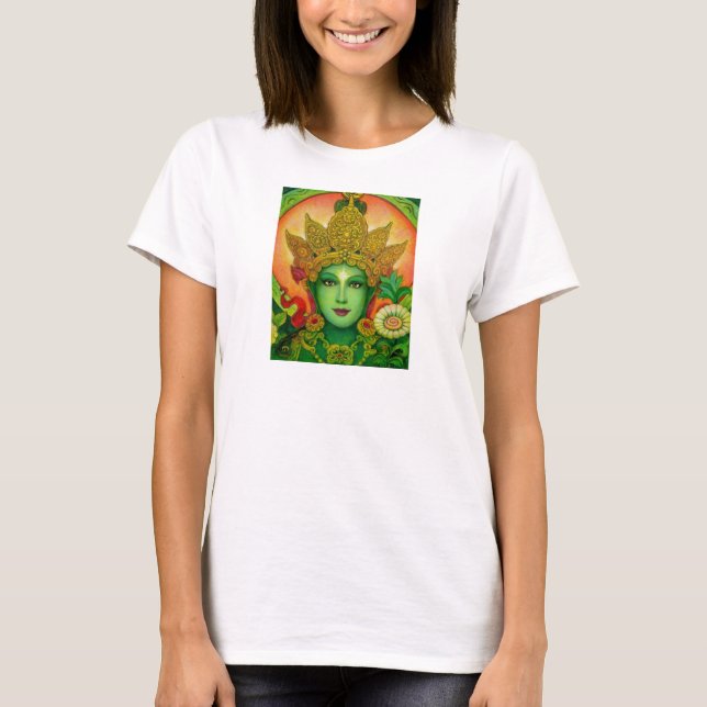 T-shirt Dessus de ficelle de spaghetti du visage de Tara (Devant)