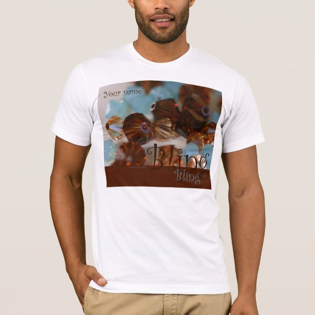 T-shirt Dessus de fille de Bling Bling (Devant)
