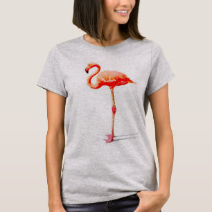 T-shirt Dessus de Flowy des femmes : Aquarelle rose de