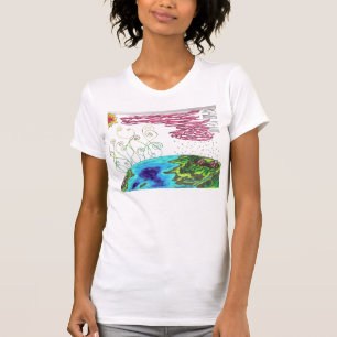 T-shirt Dessus de Sleved de casquette de cycle de l'eau