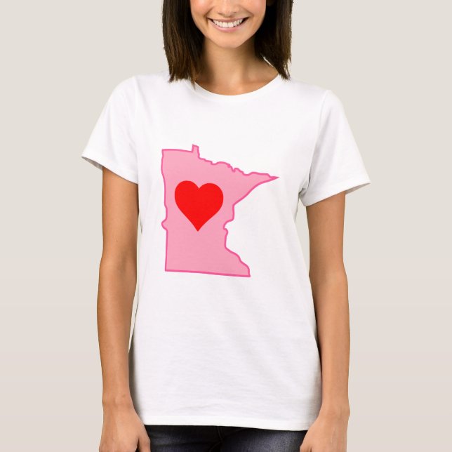 T-shirt Dessus de spaghetti - amour Minnesota d'I (Devant)