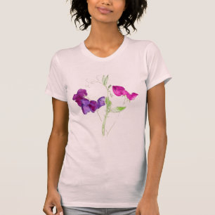 T-shirt Dessus de spaghetti de dames "de pois doux"