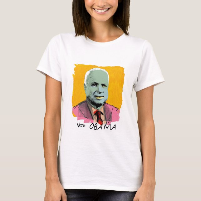 T-shirt Dessus de spaghetti de dames d'OBAMA de VOTE (Devant)