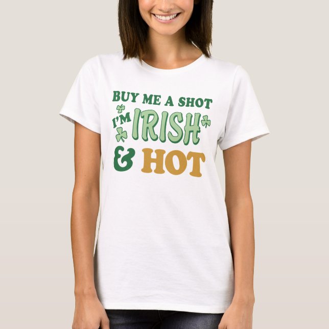 T-shirt Dessus de spaghetti de dames du jour de St Patrick (Devant)