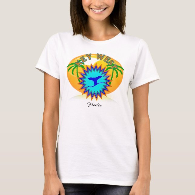 T-SHIRT DESSUS DE SPAGHETTI DE KEY WEST (Devant)