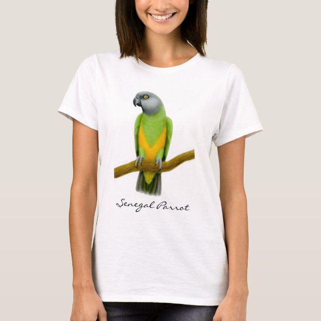 T-shirt Dessus de spaghetti de perroquet du Sénégal (Devant)