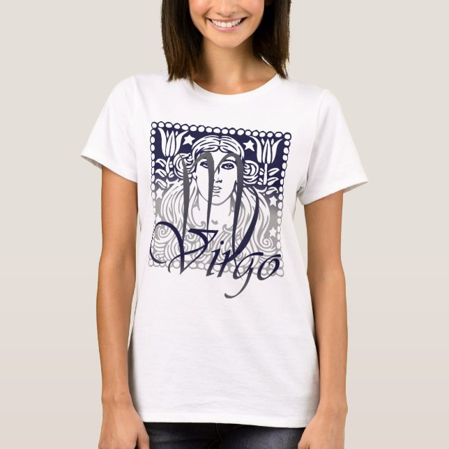 T-shirt Dessus de Vierge de zodiaque (Devant)