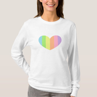T-shirt Dessus en pastel de pyjama de coeur