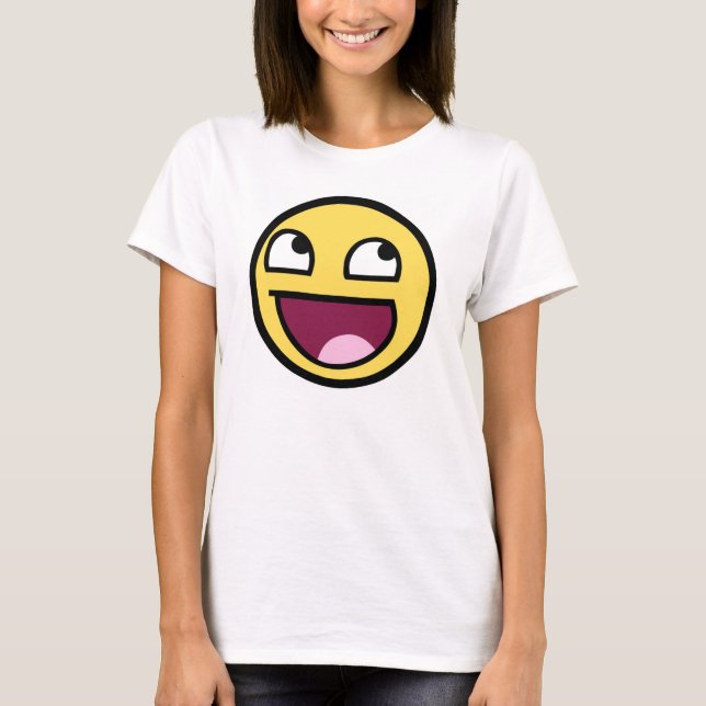 T-shirt Dessus impressionnant de dames de visage (Devant)