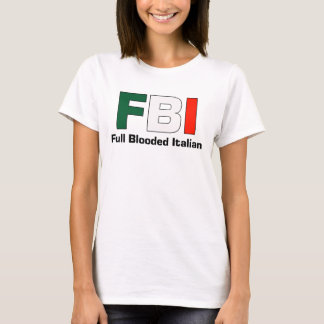 T-shirt Dessus italien de spaghetti de dames de FBI