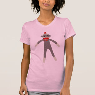 T-shirt Dessus pur réversible de singe de chaussette