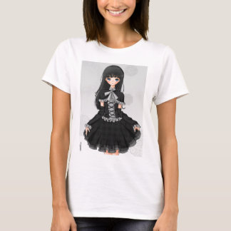 T-shirt Dessus sleveless "de Lolita gothique"