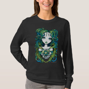 T-shirt Dessus vert d'ange de l'eau de "Kallan" Lotus