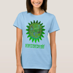 T-shirt Dessus vert de yoga Tara